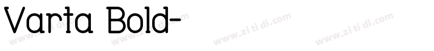 Varta Bold字体转换